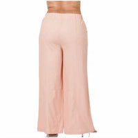 Zenana - Wide Leg Linen Pants