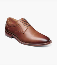 STACY ADAMS Men's Maddox Cap Toe Oxfords in chocolate - men's shoe