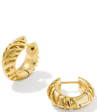 Kendra Scott - Women's Tiger Striped Mikki Huggie Earrings