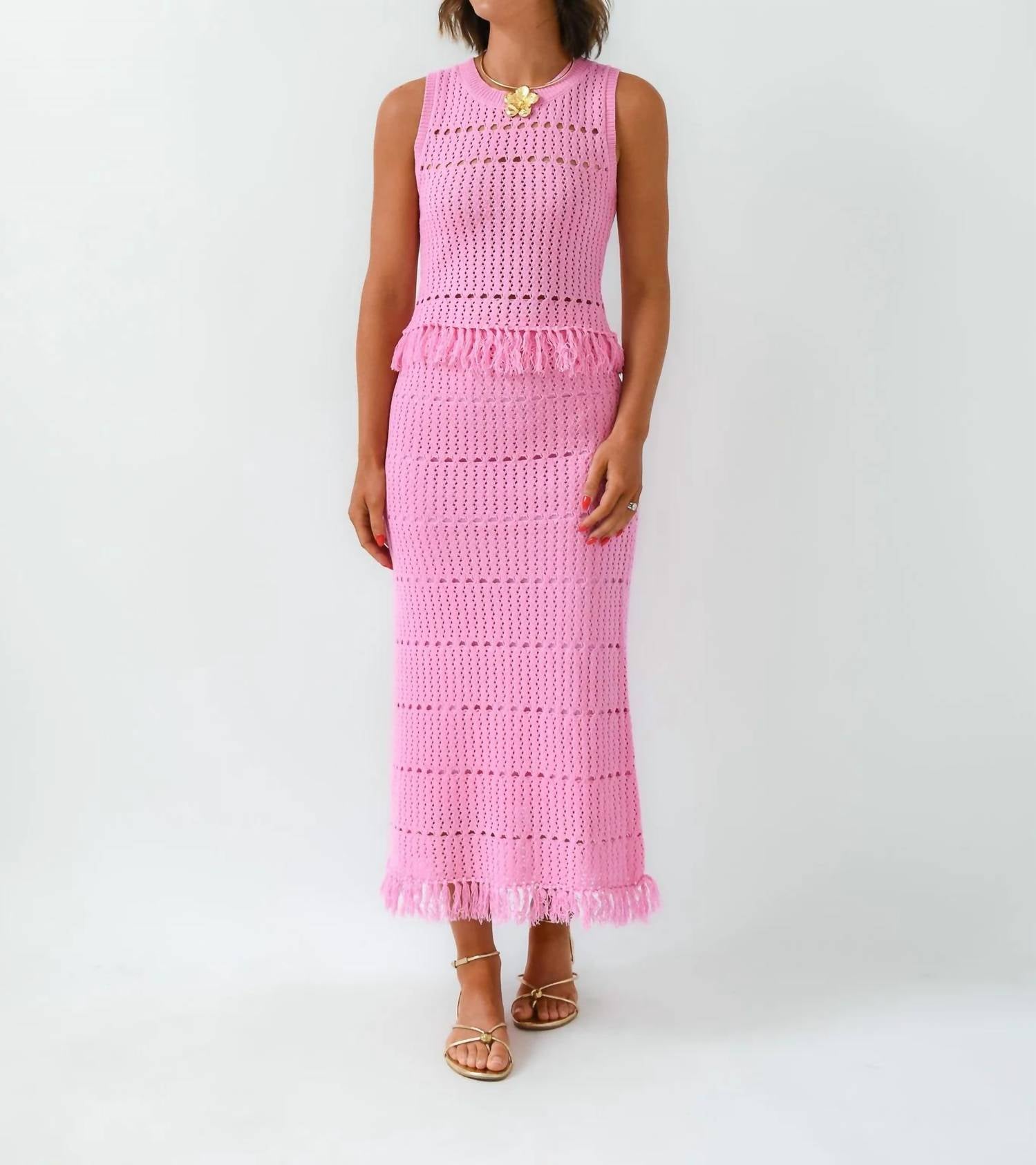 Able - Flirting In Fringe Knit Set