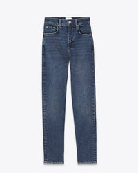 ANINE BING Samara High-rise Slim Leg Jeans in blue - women's jeans - alternate view
