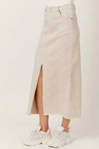 Mystree - Washed Front Slit Skirt