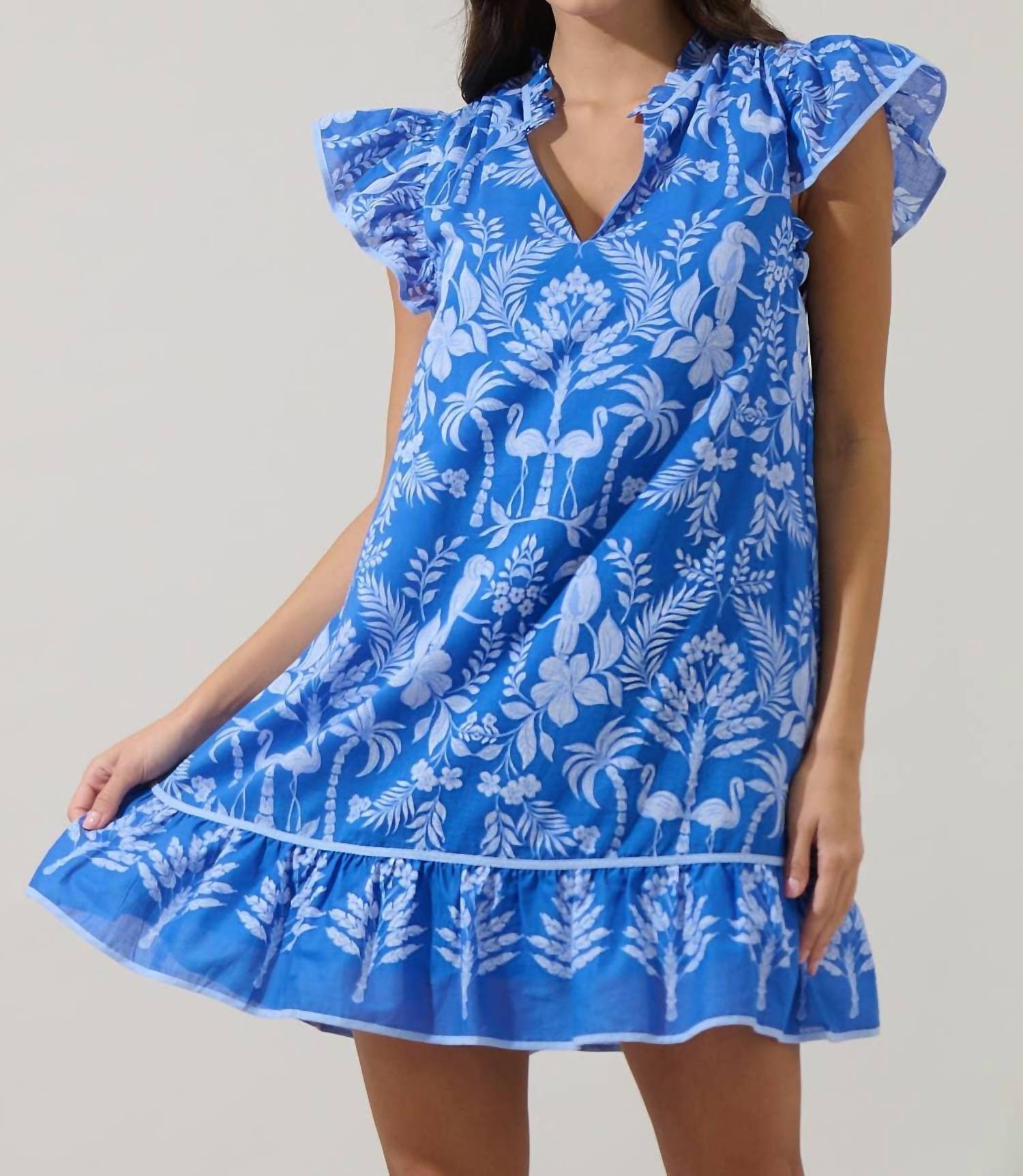 Sugarlips - Toucan Jungle Print Shift Dress
