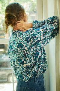 Ophelia & Indigo - Beth Floral Blouse Top