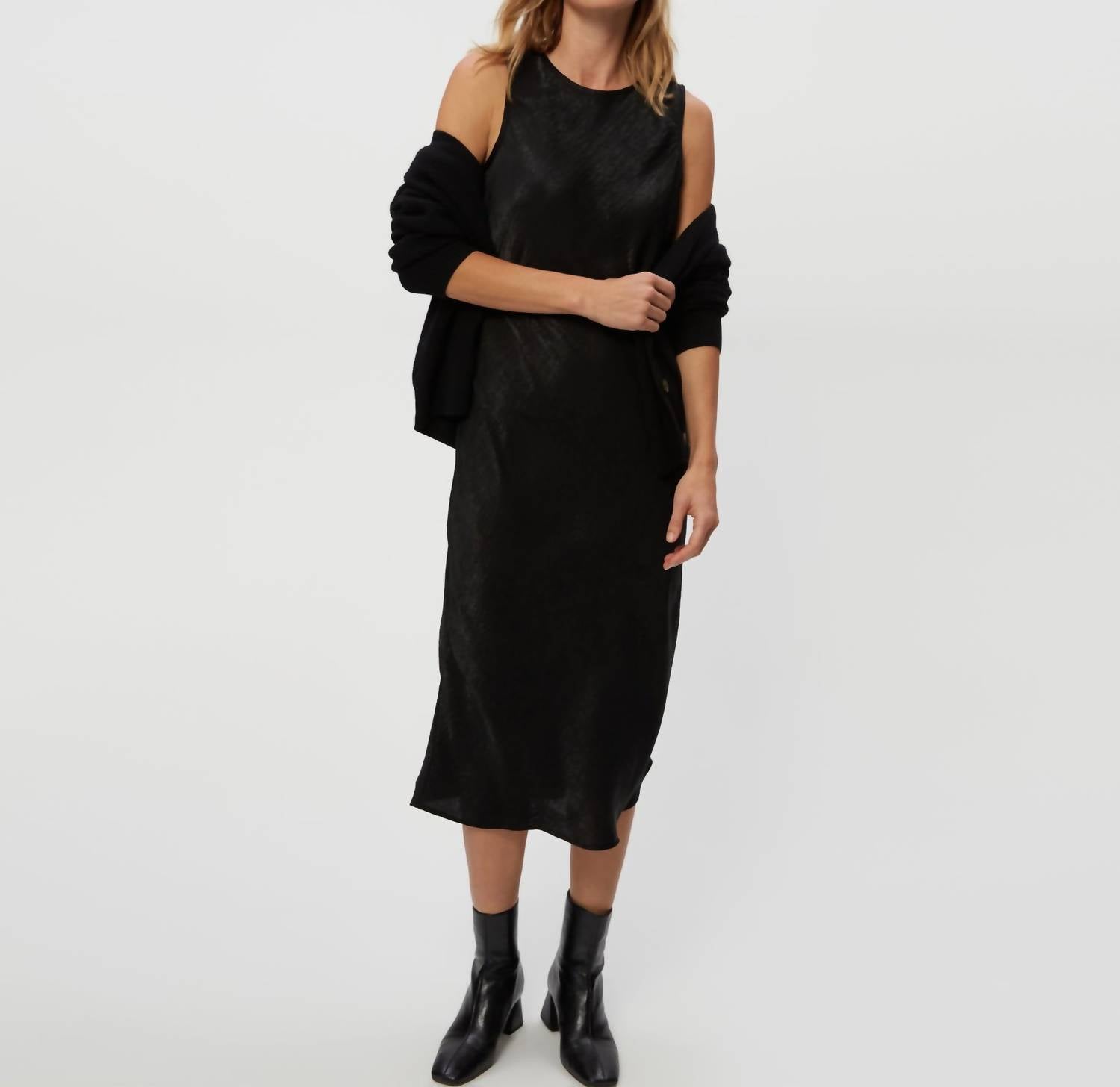 Michael Stars - Seema Hammered Satin Midi Dress