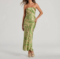 Dress Forum - Swirl Strapless Maxi Dress