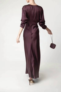 Lapointe - Satin V-neck Long Dress