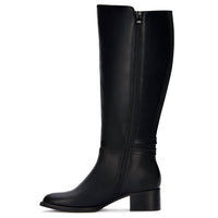 Andrea - Women's Tall Riding Boots With Elastic on Shaft