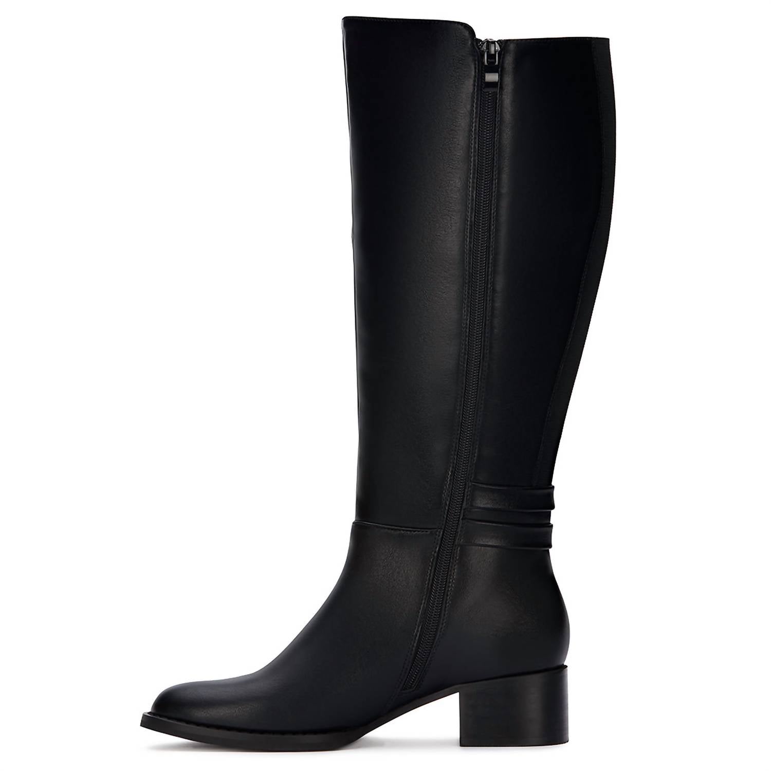 Andrea - Women's Tall Riding Boots With Elastic on Shaft