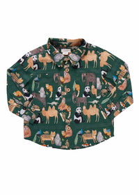 Pink Chicken - Kid's Jack Animals Long Sleeve Shirt