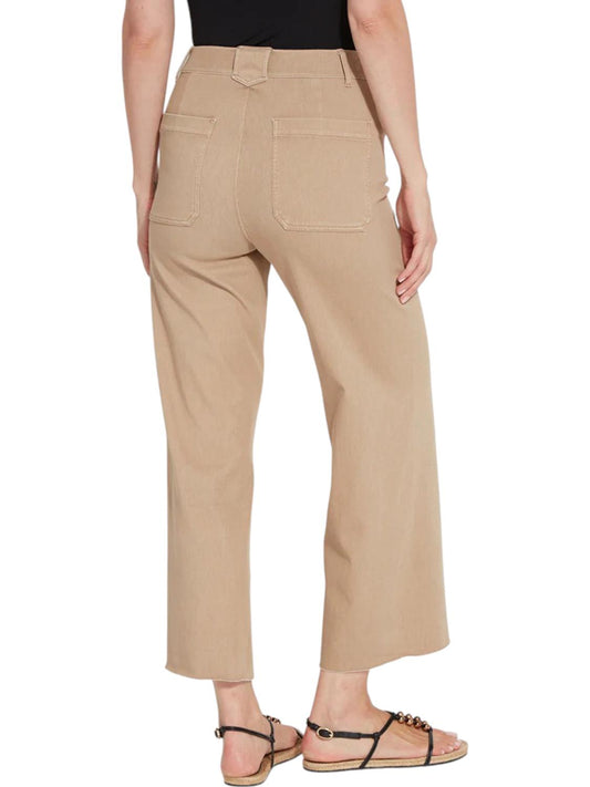 Lysse - HIGH WAIST NO SIDE SEAM WIDE LEG PANTS