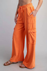 Ee:Some - Snow Washed Cargo Sweatpants
