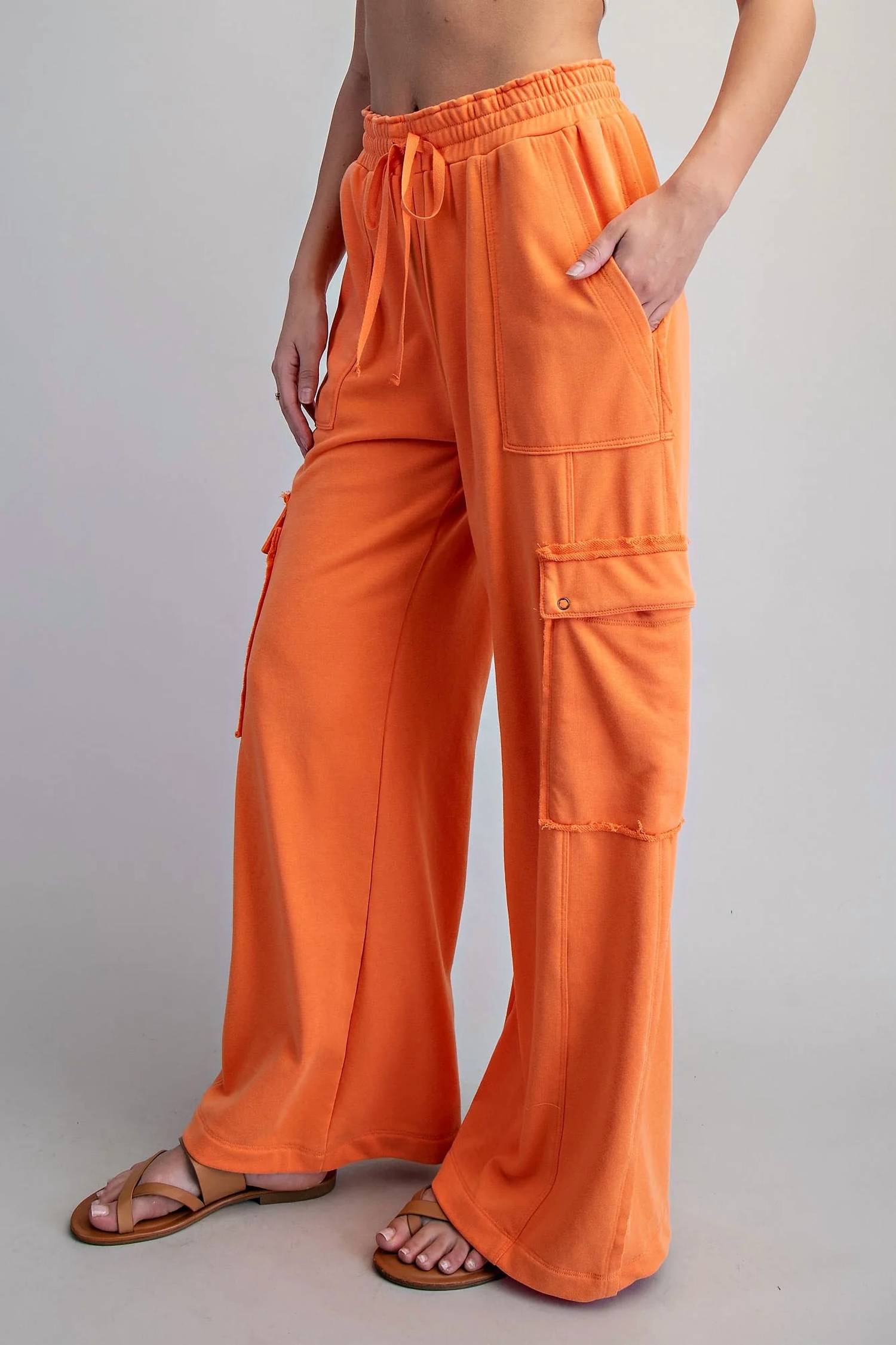 Ee:Some - Snow Washed Cargo Sweatpants