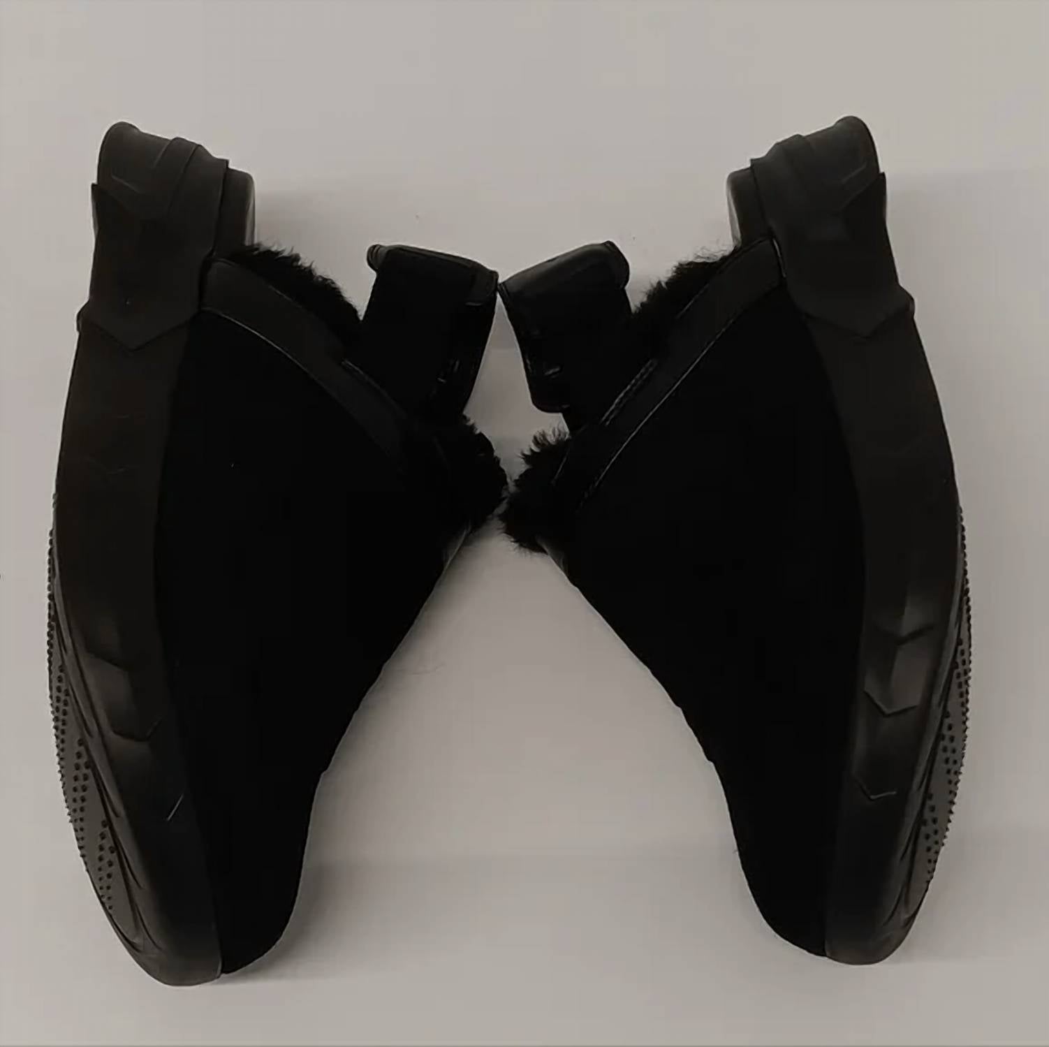 Givenchy Men's Marshmallow Hoya Shearling-lined Suede Mules in black - men's loafer - view 4