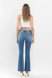 FLYING MONKEY Amie Low Rise Flare Jeans in blue - women's jeans - view 4