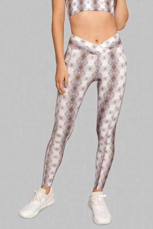 ARGYLE CROSSOVER POCKET LEGGING