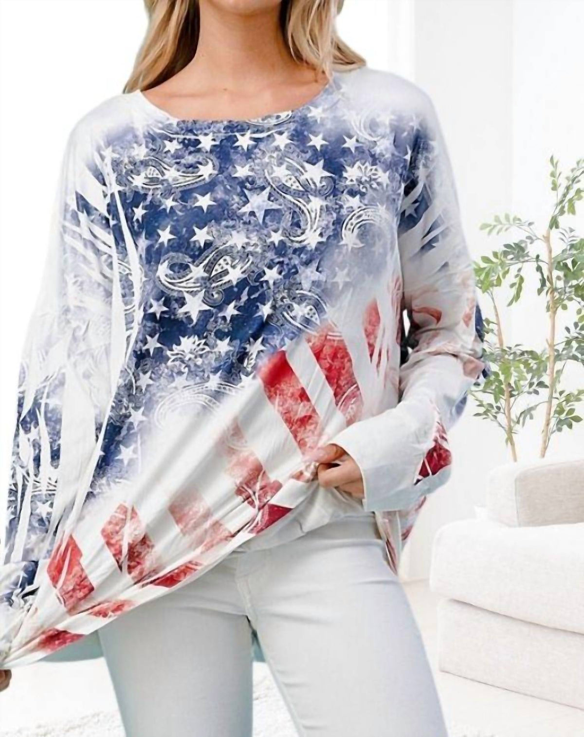 Blumin - Long Sleeve Flag Top