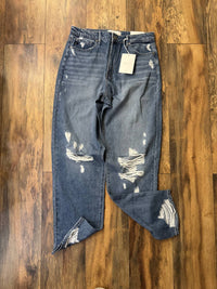 Kancan - Women's Distressed Wide Leg Jeans