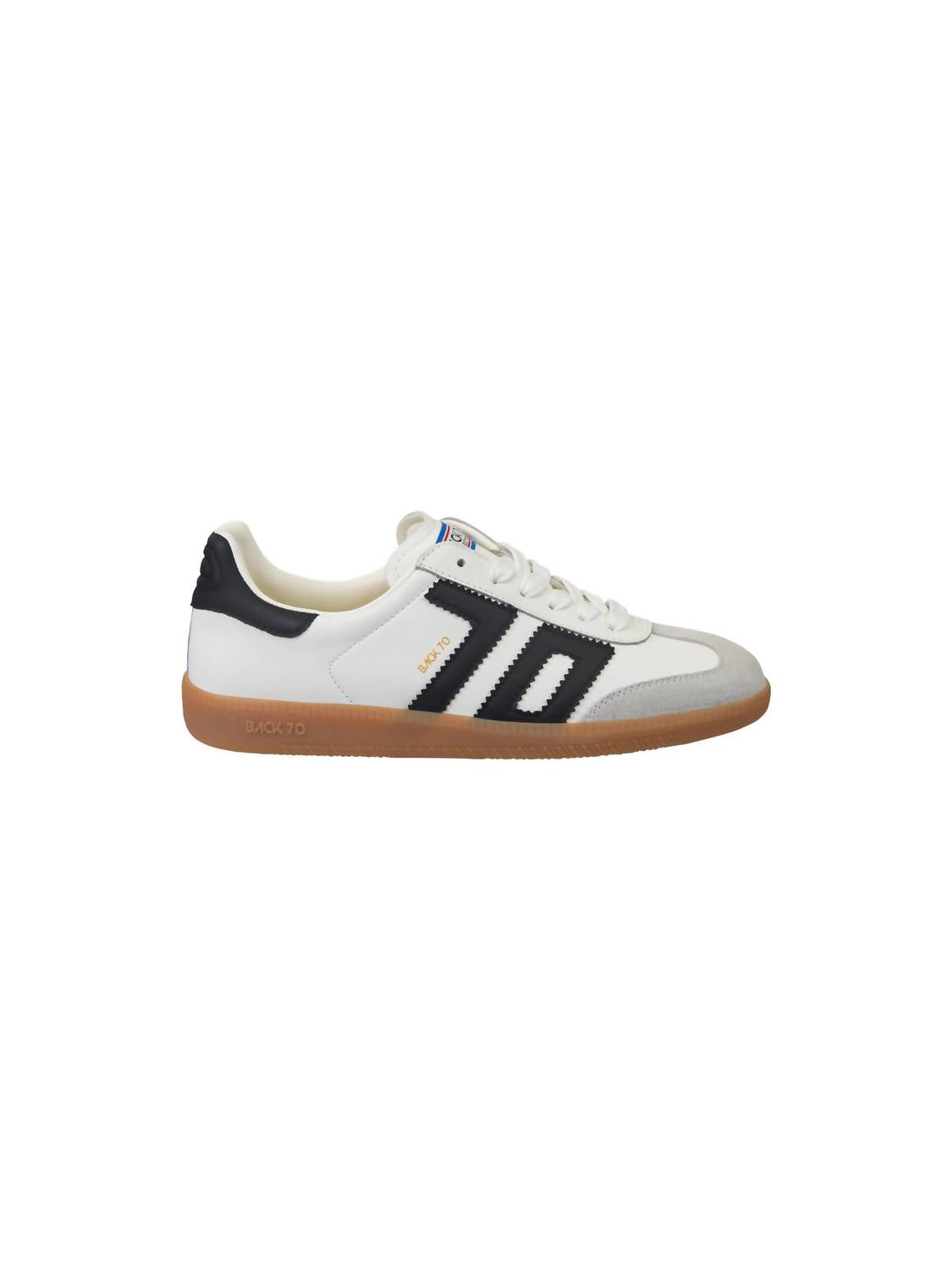 Back 70 Women's Cloud Sneakers in white black - women's sneaker - detail view