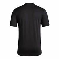 adidas Women's Texas Tech Red Raiders Designed To Train Tee in black - women's t-shirt - detail view