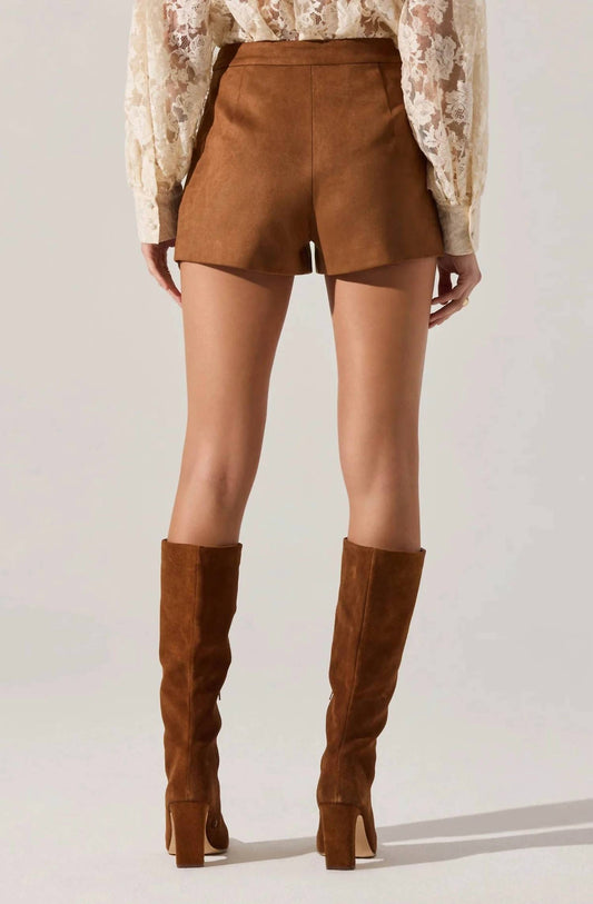 Astr - Jude Faux Suede Shorts