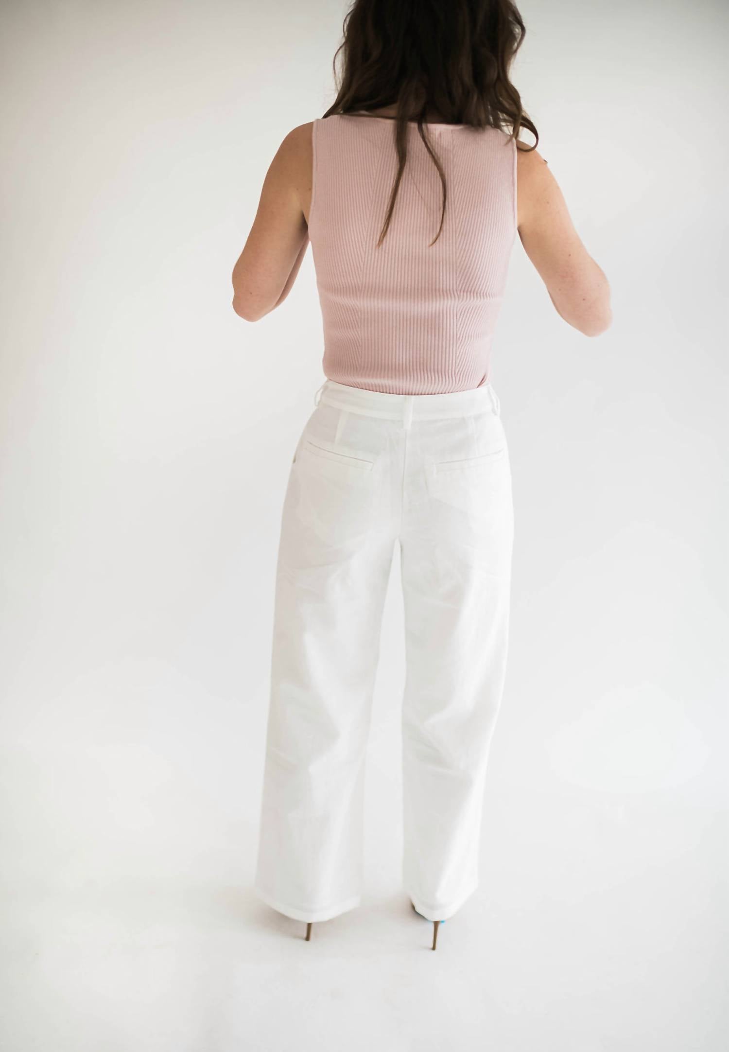 Falcon Park - Annalise Rib Knit Sweater Tank