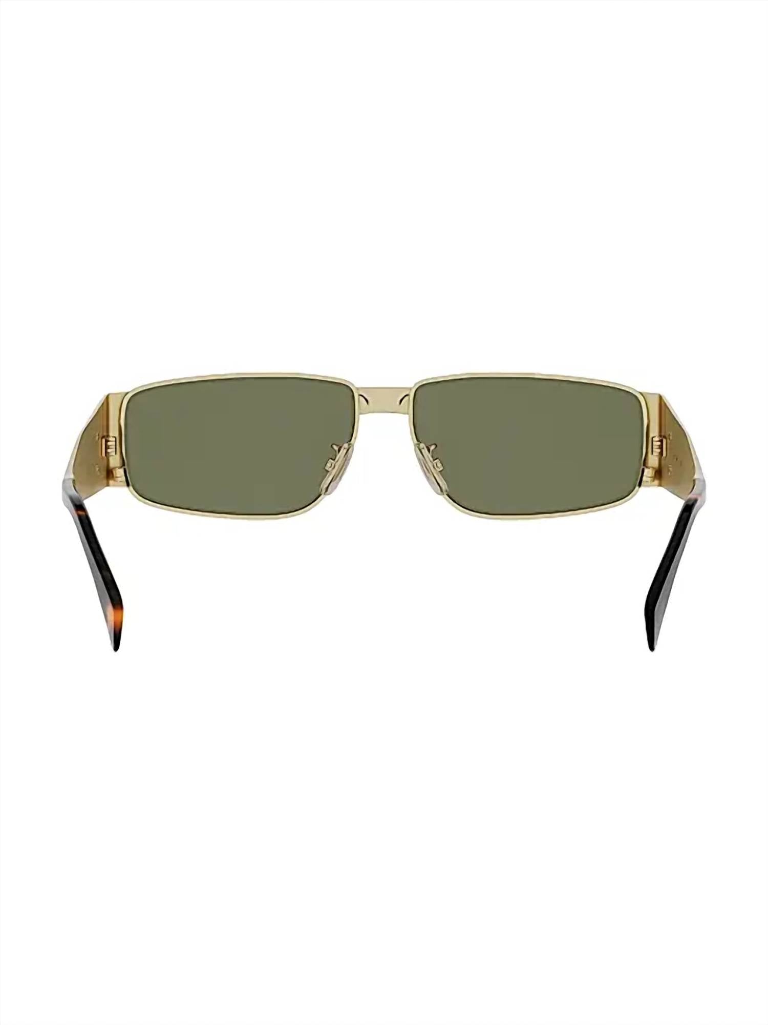 Celine - Men's Metal Triomphe Rectangular Sunglasses