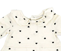 Rose Textiles - Girl's Scattered Hearts Pant Three Piece Set With Headband