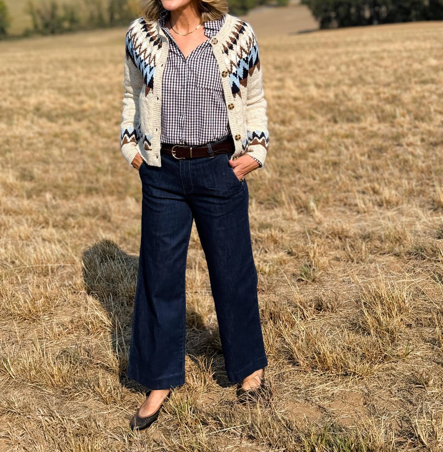 Oat New York - Denim Wide Leg Trouser