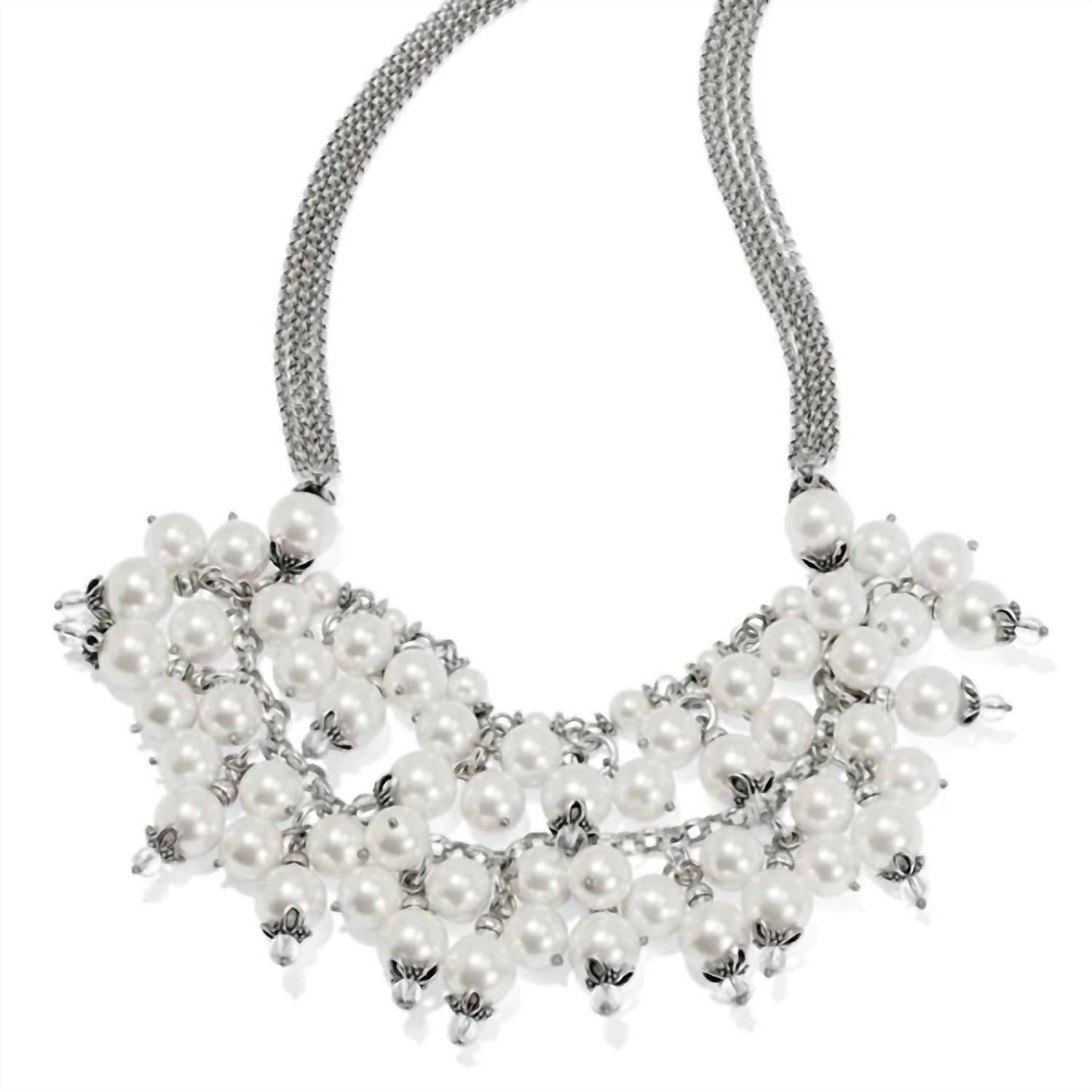 Brighton Women's Pearl-lcious Necklace in silver - women's jewelry
