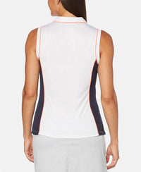 Pga Tour - Colorblocked Sleeveless Golf Polo