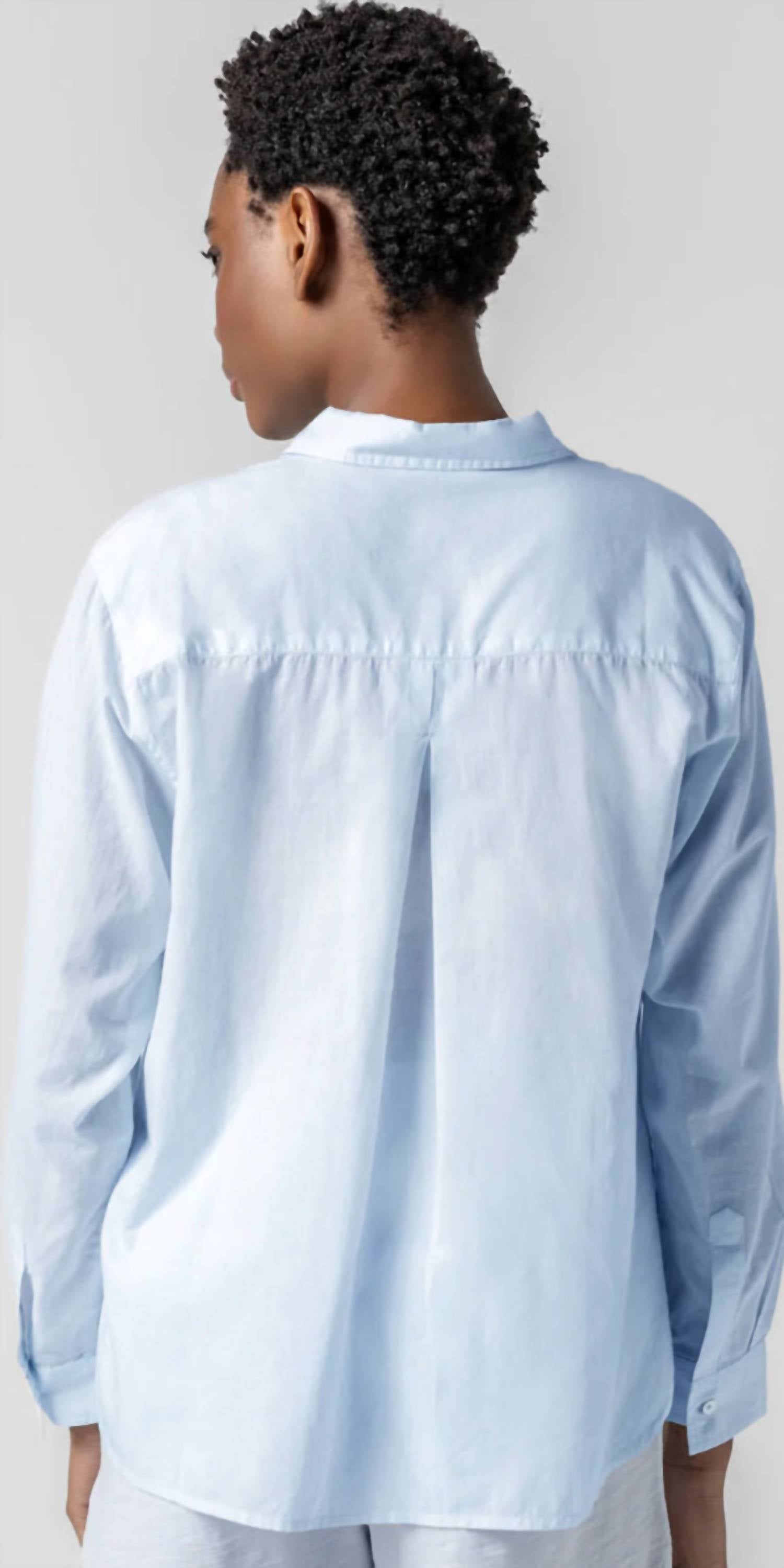 Lilla P - Relaxed Lon Sleeve Button Down Top