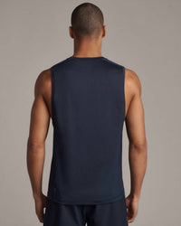 RHONE Invictus Training Tank Top in navy - men's tank top - alternate view