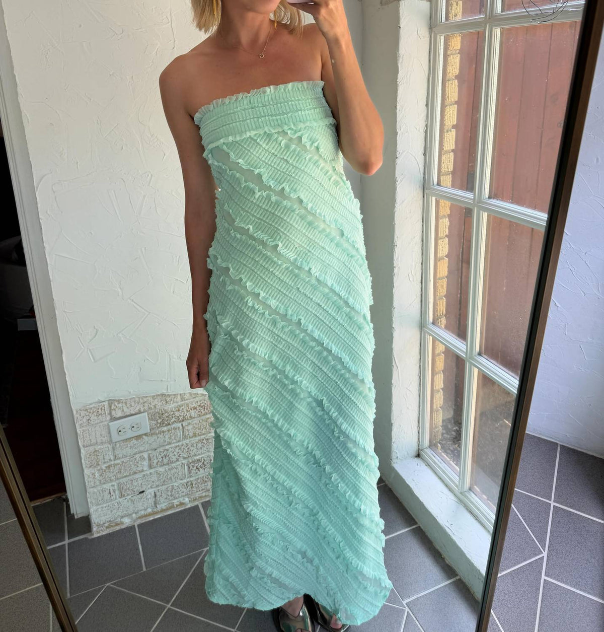 2.7 August Apparel - Ripple Effect Maxi Dress