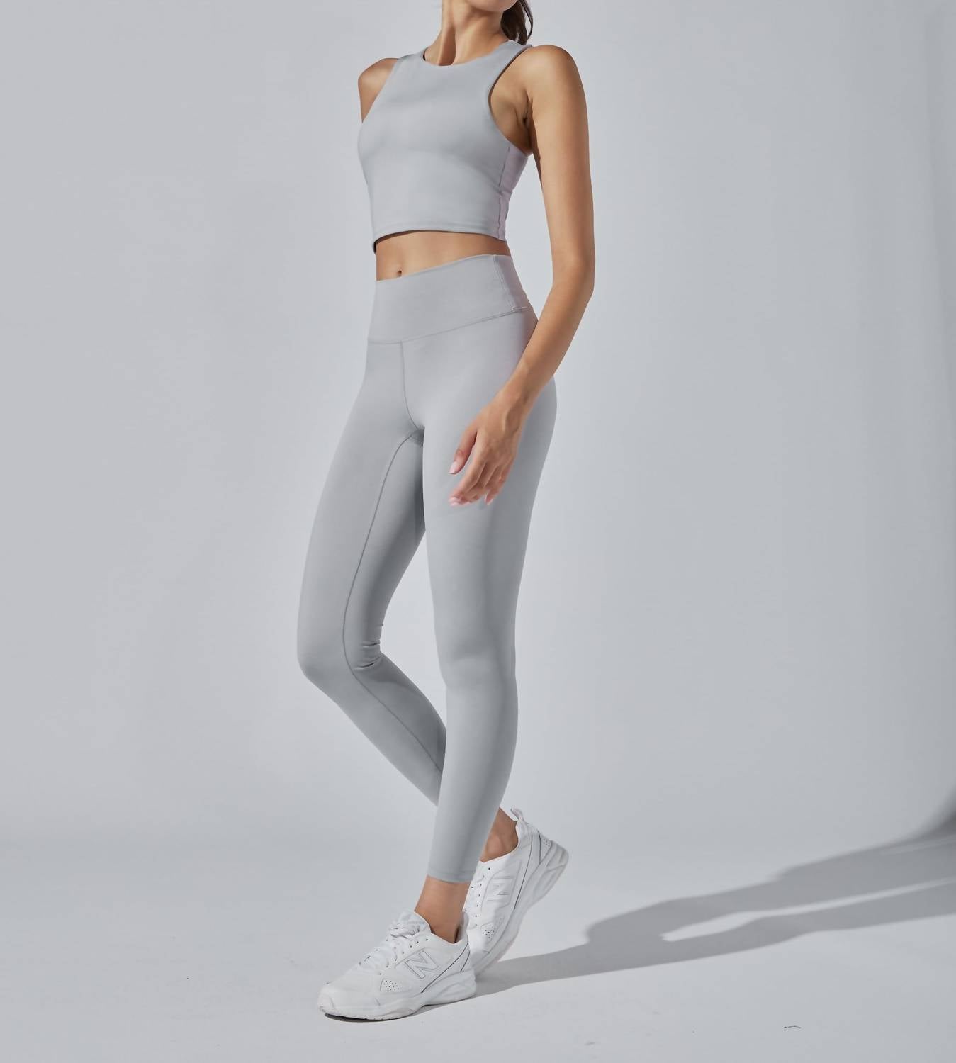 HEROINE SPORT High Performance Vital Tank in steel - women's tank top - detail view