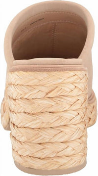 Dolce Vita Women's Camdin Raffia Espadrille Platform Clog in dune suede - women's shoe - view 4