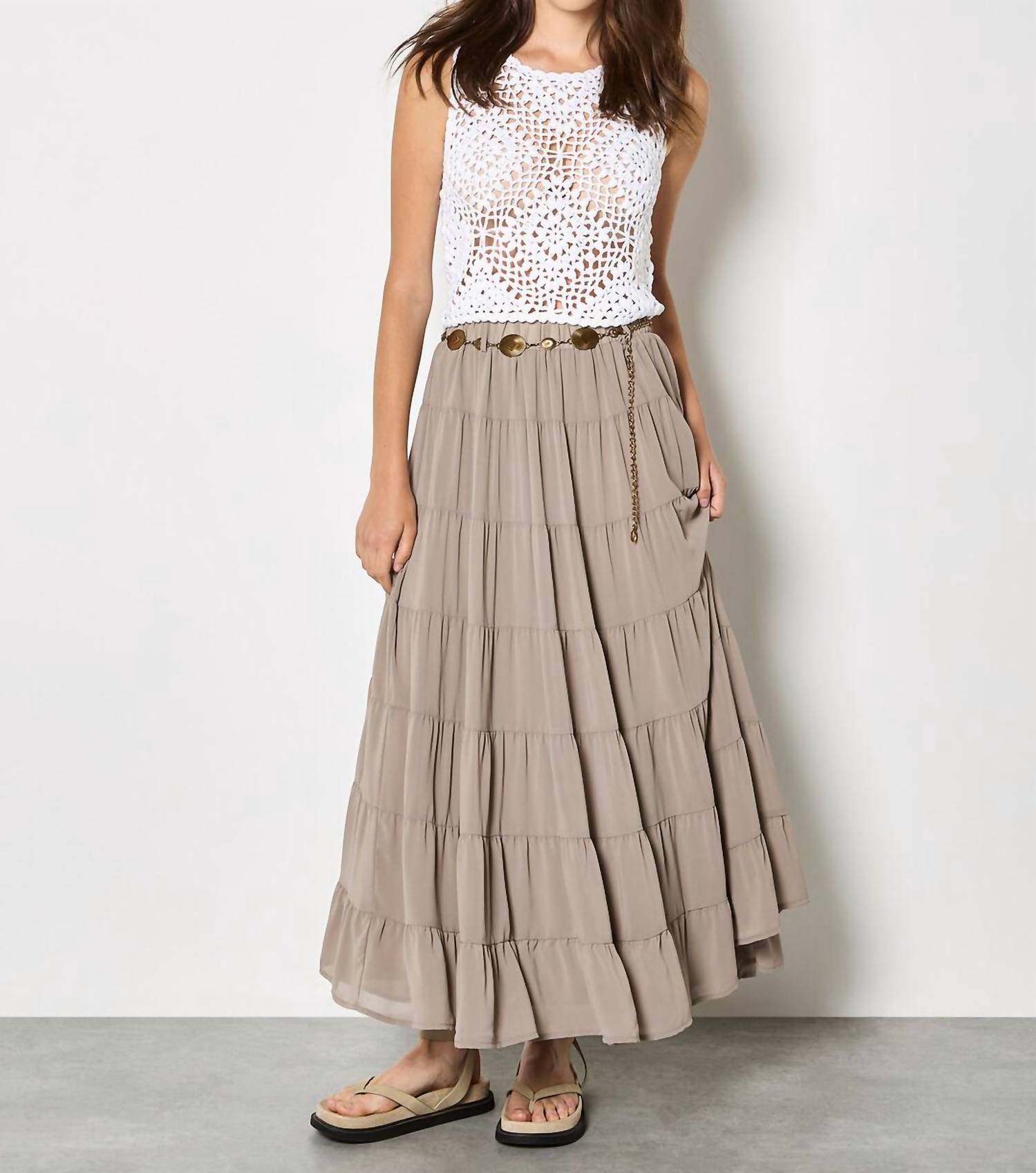 Apricot - Diamond Hand Knit Crochet Crop Top