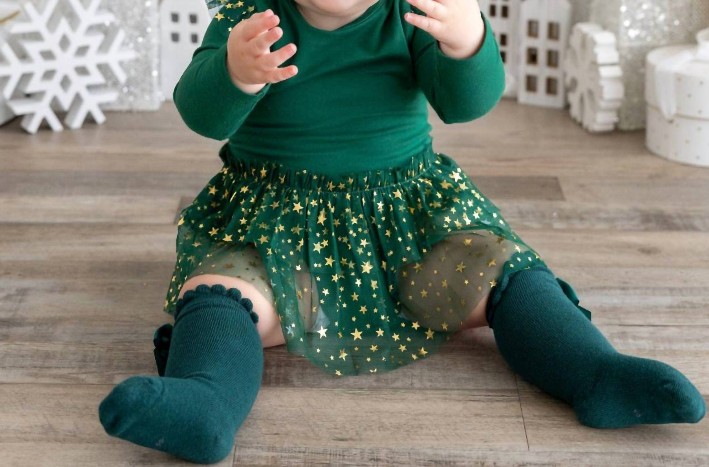 Sweet Wink - Kid's Shimmer Long Sleeve Tutu Bodysuit