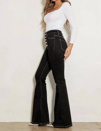 Vibrant M.I.U - High Rise Flare Jeans
