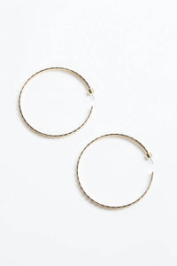 RECTANGLE STEP PATTERN HOOPS