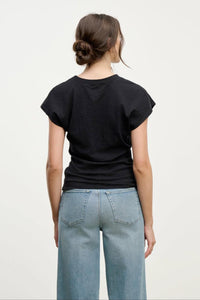 Velvet by Graham & Spencer Sterling Top in black - women's t-shirt - alternate view
