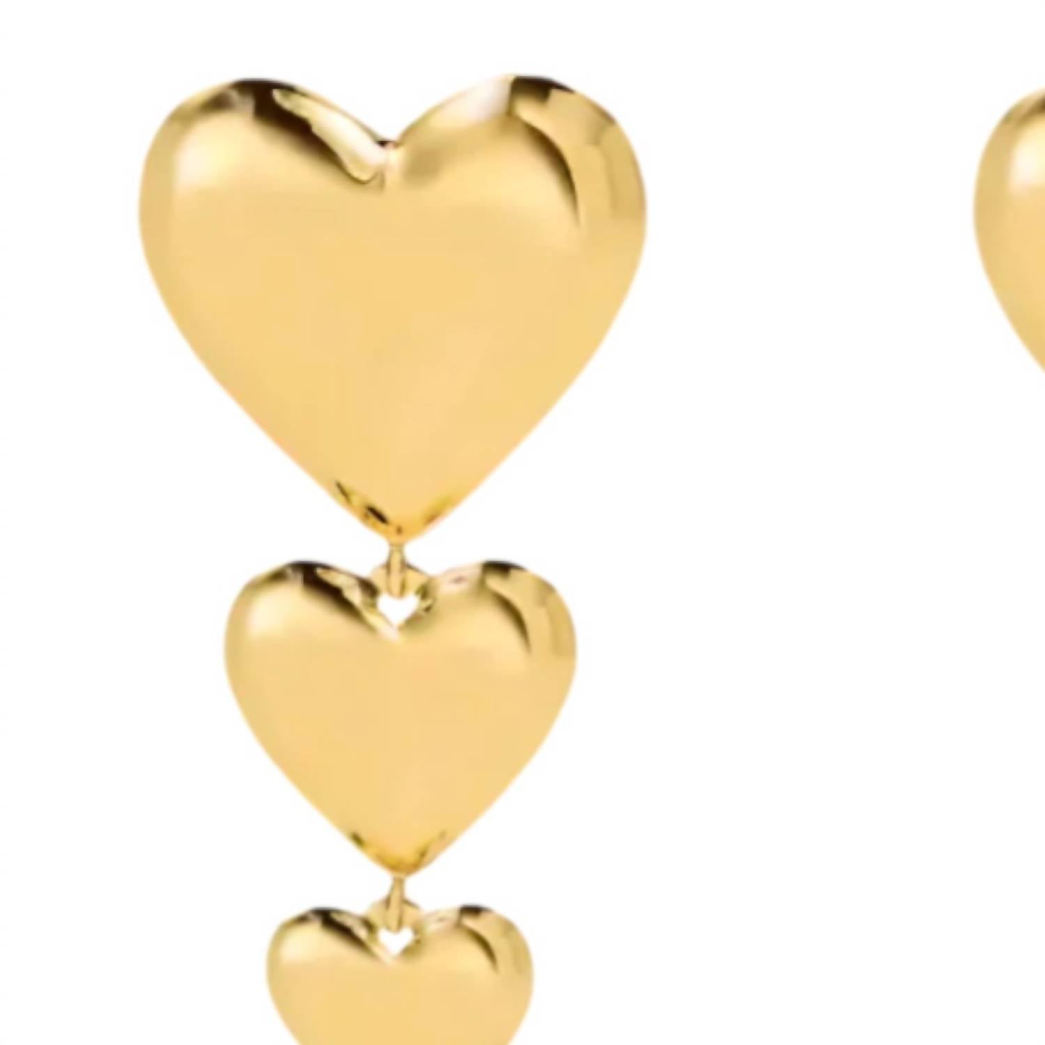 Sahira Jewelry Design - Women's Tori Heart Drop Earrings