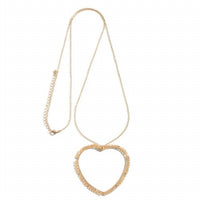 Judson & Co. - Women's Beaded Heart Pendant Necklace