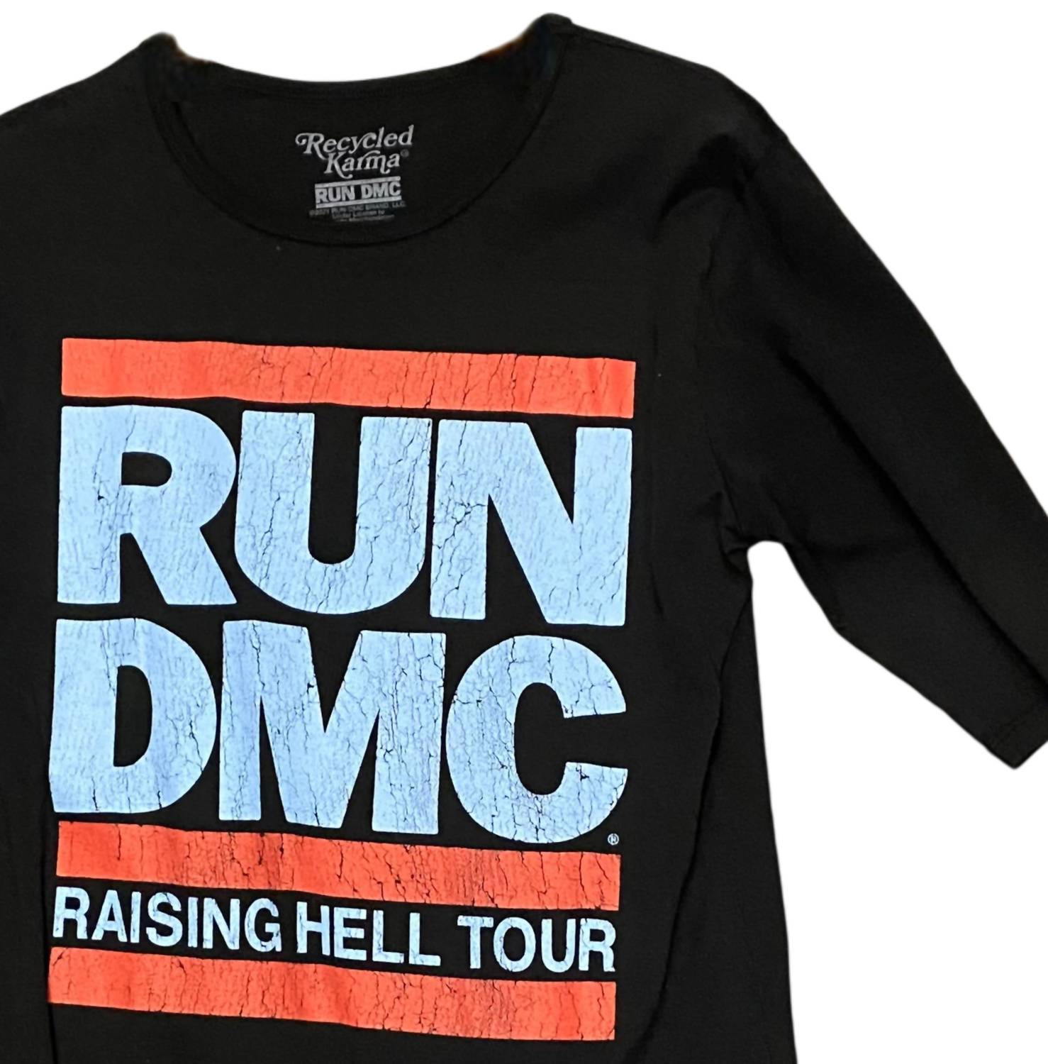 Recycled Karma - Women's Run Dmc Raising Hell Tour Graphic Tee
