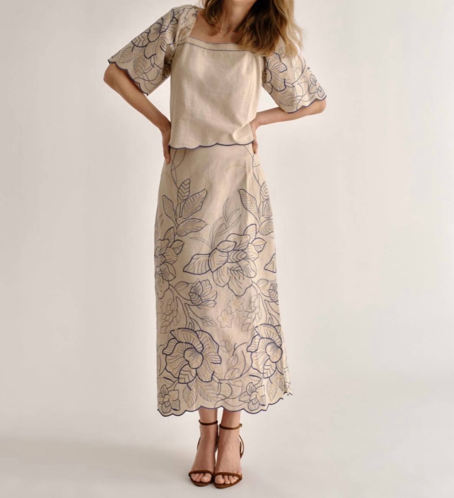 Cartolina Nantucket - Cypress Midi Skirt