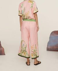 Alemais - Papaya Cropped Wide Leg Pant