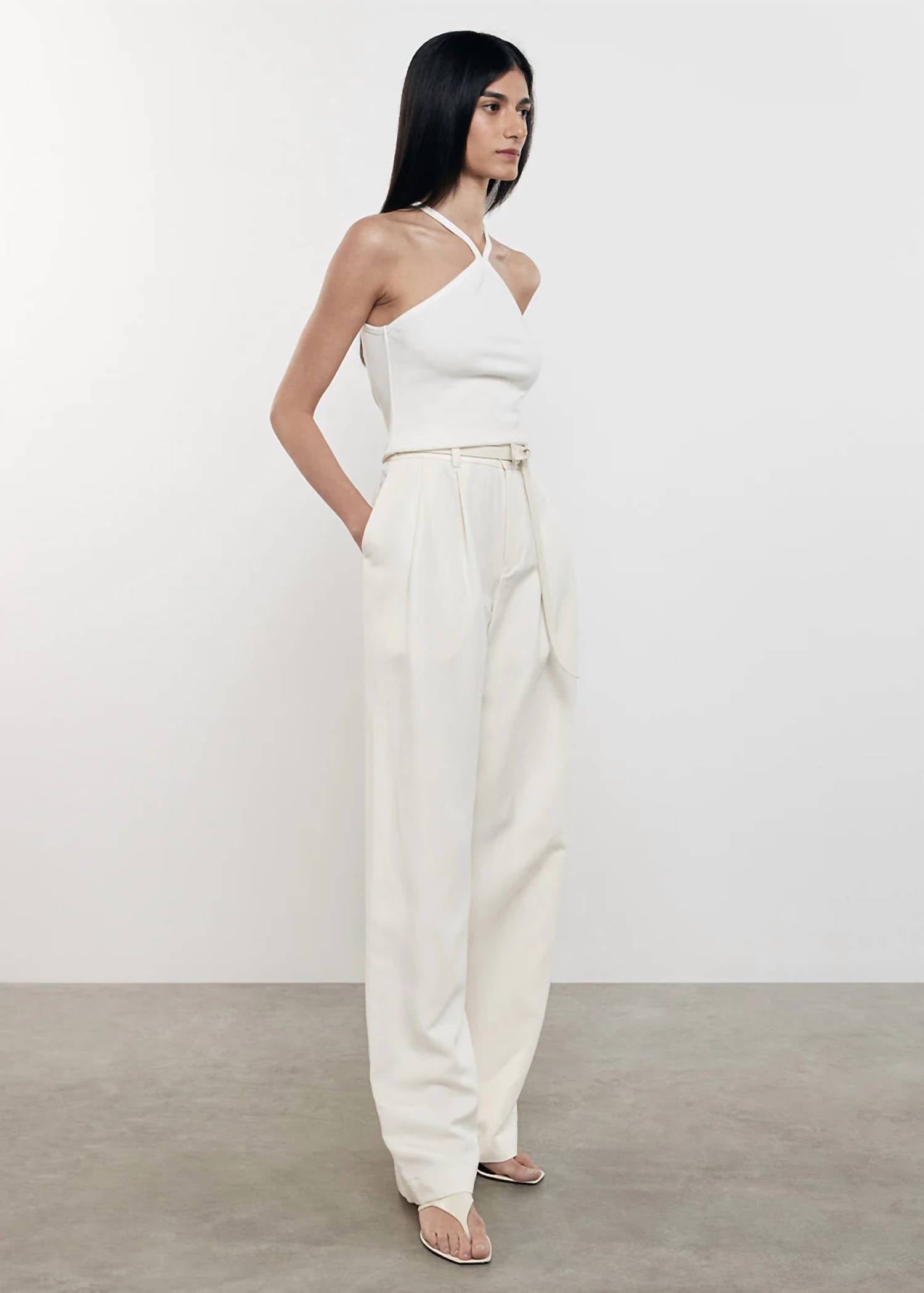 Enza Costa - Cropped Halter Tank Top