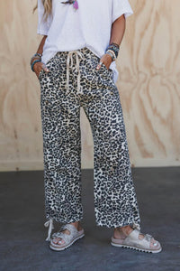 Aaron & Amber - High-rise Cotton Jogger Pants