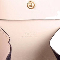 Fendi - Women's Calf Leather F Logo Leather Coin Case Wallet