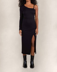 nlt Tari Asymmetrical Dress in black - women's dress - detail view